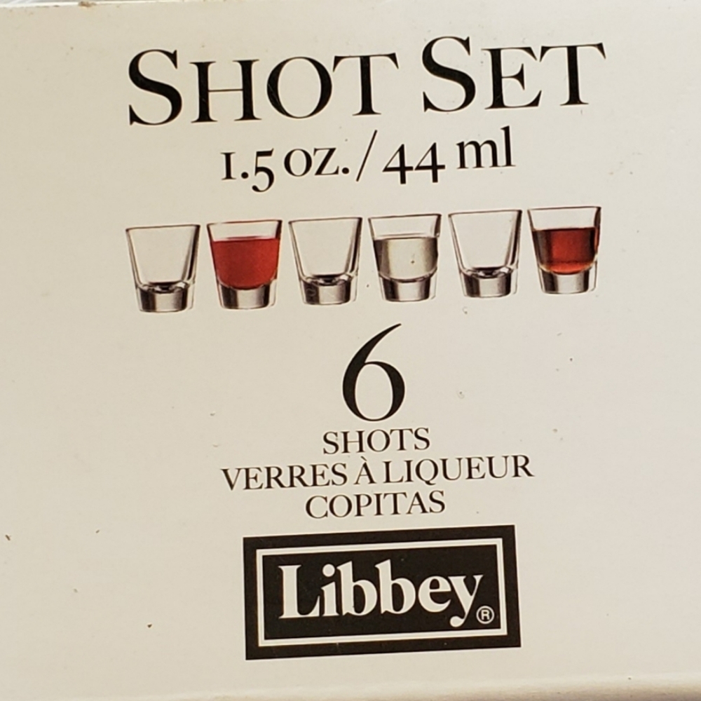 Libby 1.5 oz. Shot Glasses Set of 6. Unopened
